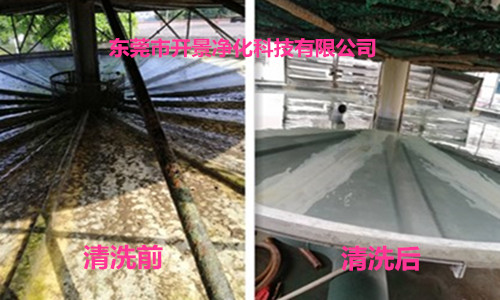 2019.7.4开景对松山湖华贝进行水塔清洗服务-水塔清洗服务-冷却塔清洗